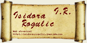 Isidora Rogulić vizit kartica